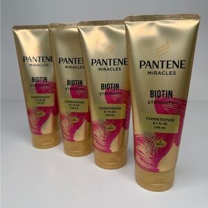 4 Pantene Pro V Miracles Biotin Strength Conditioner 5.1 oz each